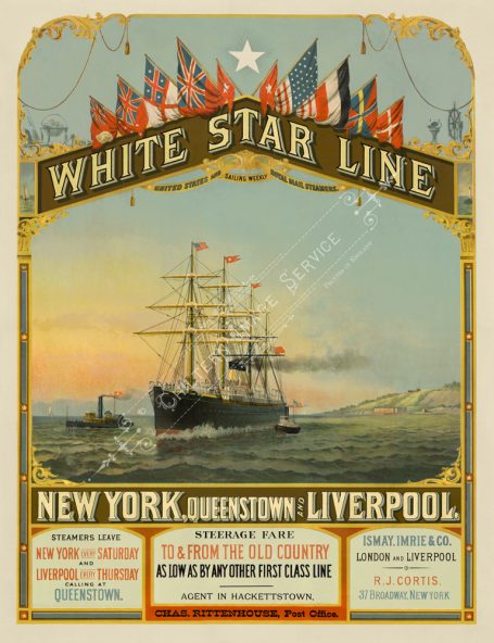 "White Star Line 1883 restored" by Bob Angel